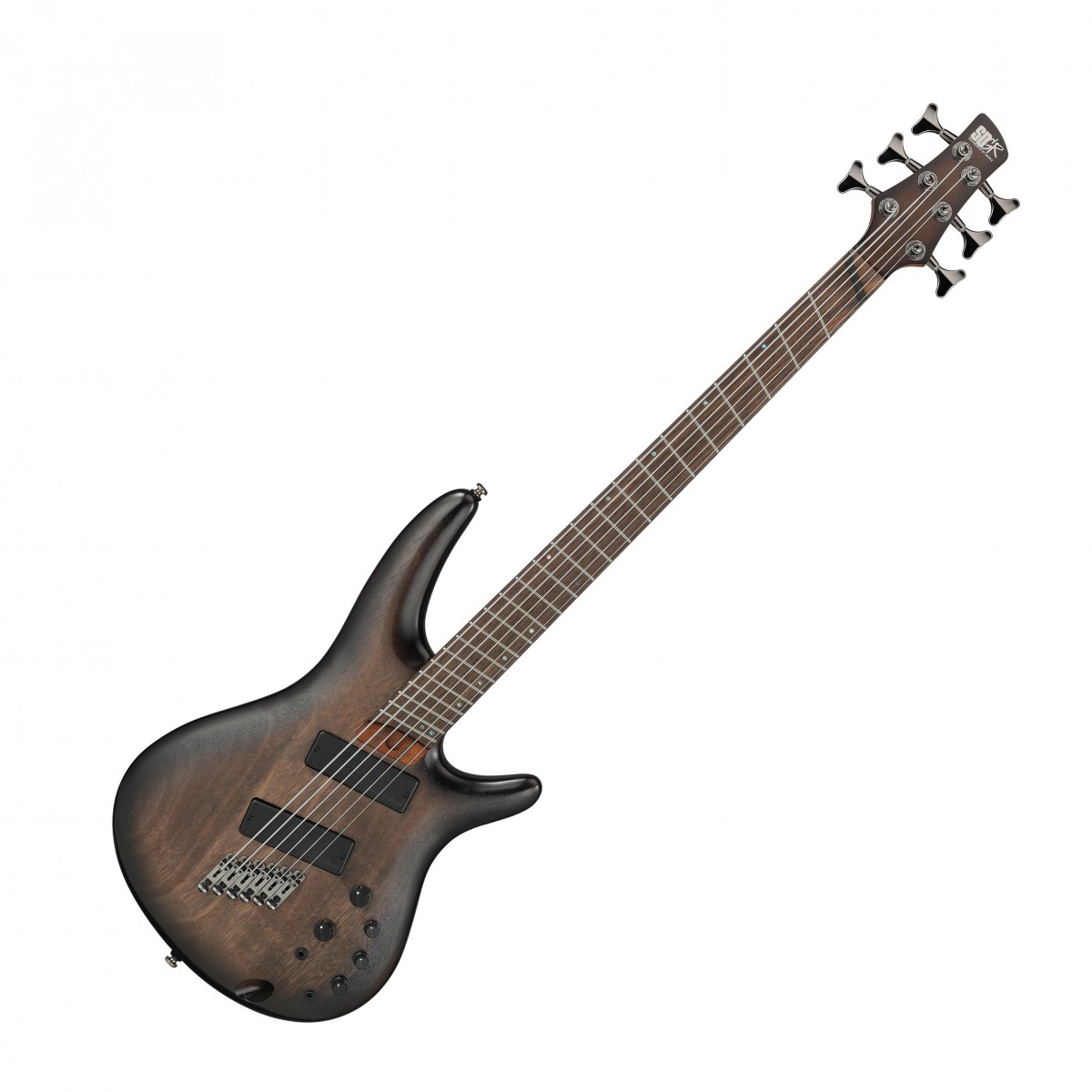 En bild på Ibanez SRC6MS Black Stained Burst Low Gloss | Ibanez SRC6MS är det perfekta instrumentet om du älskar både gitarr och bas och inte kan välja mellan dem! Oavsett om du är basist eller gitarrist kommer du att upptäcka att denna skönhet är tillräckligt dynamisk för att lätt kunna ta sig in i båda världarna med sex strängar stämda till E-standard men en oktav lägre. Och med berömd multi-scale-teknologi kommer du att njuta av fantastisk intonation och spelbarhet med din hand naturligt vinklad i samma vinkel som banden.   Från tungt och smutsigt till stämningsfullt och rent och allt däremellan - du kommer ha tillgång till ett universum av toner. Bartolini BH2-pickuper levererar ett tjockt stramt ljud som hjälper till att väcka liv i alla riff. Ibanez skräddarsydda 3-bands EQ-kontroller ger dig fullständig kontroll över varje frekvens - så att du kan spela dina drömmars ton. Du kan kringgå dessa med den passiva tonkontrollen. Du får exceptionell spelbarhet dynamik i världsklass och ett spektakulärt ljud - detta är ett framtidsinstrument!