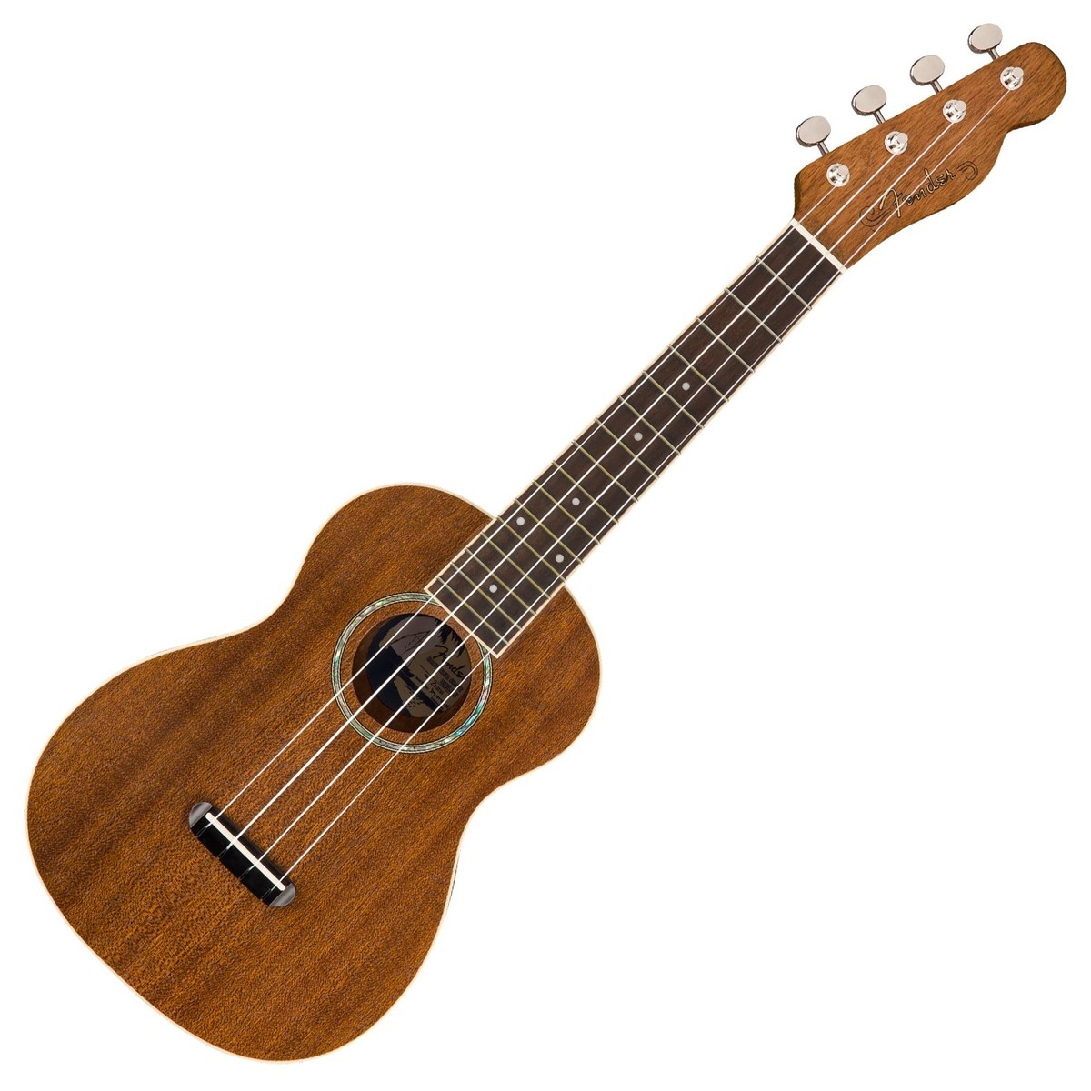 En bild på Fender Zuma Concert Ukulele WN Natural | Distinkt prisvärd och perfekt för nybörjare. Fender Zuma Concert är en perfekt liten konsertukulele för både nybörjare och erfarna spelare. Spela utomhus och skapa ditt eget musikaliska äventyr. Zuma-ukulelen ger en välbalanserad varm och jordnära ton med fantastisk volym. Dess konsert-storlek erbjuder en högre akustisk stämma än mindre ukuleler i sopranstorlek men erbjuder fortfarande en bekväm spelupplevelse för nya elever och rutinerade ukululeproffs. Den bekanta Fender-känsla kompletteras med ett ett distinkt Fender Telecaster huvud med förnicklad hårdvara. Denna iögonfallande Zuma-ukulele kommer också från Fenders California Coast serien utformad med Södra Kaliforniens stränder i åtanke - du vet att det är den perfekta följeslagaren för soliga dagar.