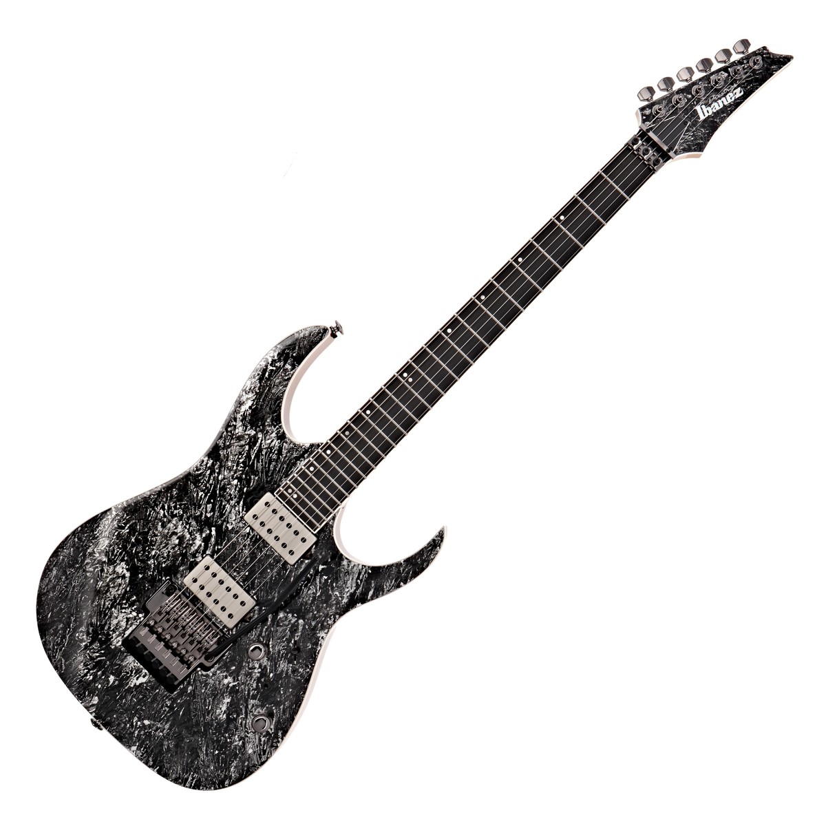 En bild på Ibanez RG5320 Prestige Cosmic Shadow | Få dina åskådares och lyssnares hjärta att smältä. Erbjud en oförglömlig prestanda gång på gång. Ibanez RG5320 Prestige representerar världsberömd kvalitet banbrytande tillverkning och forna japanskt hantverk - kombinerade. Ibanez förstår också sig på spelbarhet ton och samtidigt anpassar sig det moderna gitarrsamhället därefter. Så den här RG5320 förkroppsligar allt du behöver för blixtsnabba riffs kraftfulla toner och häpnadsväckande prestanda.   Underskatta inte detta gitarrunderverk. Din Prestige är redo att ta dig till nya ljudliga höjder och till ett nytt musikaliskt existensplan. Utrustad med en kraftfull duo DiMarzio Fusion Edge-mickar har du ett smidigt svar enorm klarhet och pickuper som får fram ditt riktiga tonomfång. På alla sätt uppfyller denna Prestige progressiva metallentusiasters alla behov. Gitarren är fullspäckad med avancerade rock-funktioner som gör live- och studio-arbete lätta att utföra. RG5320 ger en himmelsk känsla. Den får dig inspirerad att shredda och susa genom blixtsnabba riffs. Om du vill driva din musik till en ny nvå och utforska legendarisk spelbarhet är denna gitarr allt du har letat efter ...