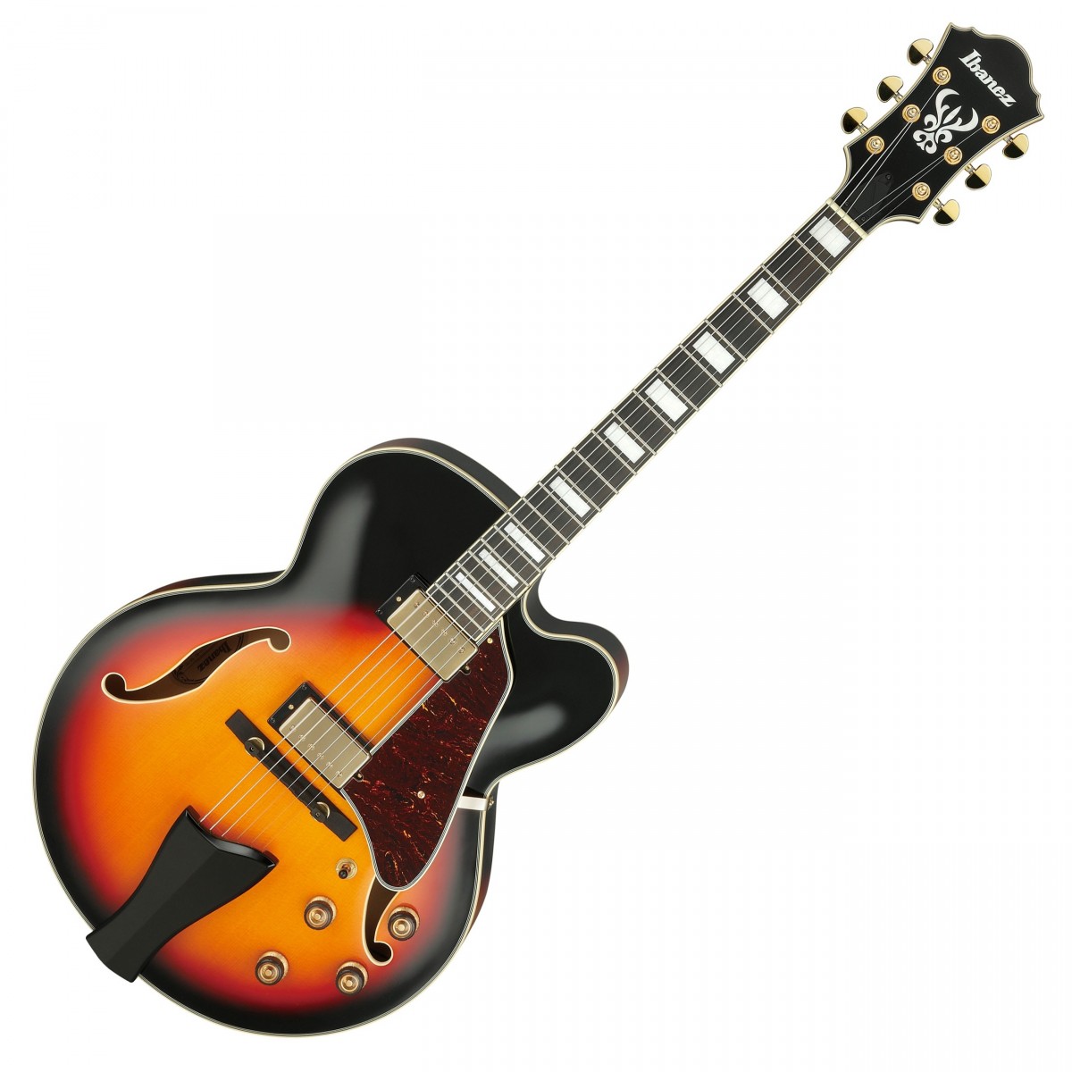 En bild på Ibanez AF95 Artcore Brown Sunburst | Oavsett om du älskar jazz blues eller en mängd andra genrer... Ibanez AF95 Artcore kommer att göra ditt ljud levande. Kraftfulla Super 58 pickuper projicerar en underbar vintage-ton som omfattar definition värme och otrolig mångsidighet perfekt för en rad olika spelstilar. granlocken och lindkroppen lägger till ännu mer skarp artikulation samt ett brett dynamiskt omfång. Håll inte tillbaka på scenen upplev en värld av spännande möjligheter som presenteras av AF95 Artcore.   Tröttna aldrig när du håller i ett så underbart lättviktigt instrument. Med gitarrer som gör att det spelas helt sublimt är den här gitarren det ultimata fyndet för musiker som kan gå i timmar och timmar. Böj dig enkelt på det släta ebenholts och leverera felfria solon tack vare cutaway kroppsdesignen som ger obegränsad åtkomst till de högre tonerna. Titta på delen ljud delen och släpp lös din potential med Ibanez AF95 Artcore.