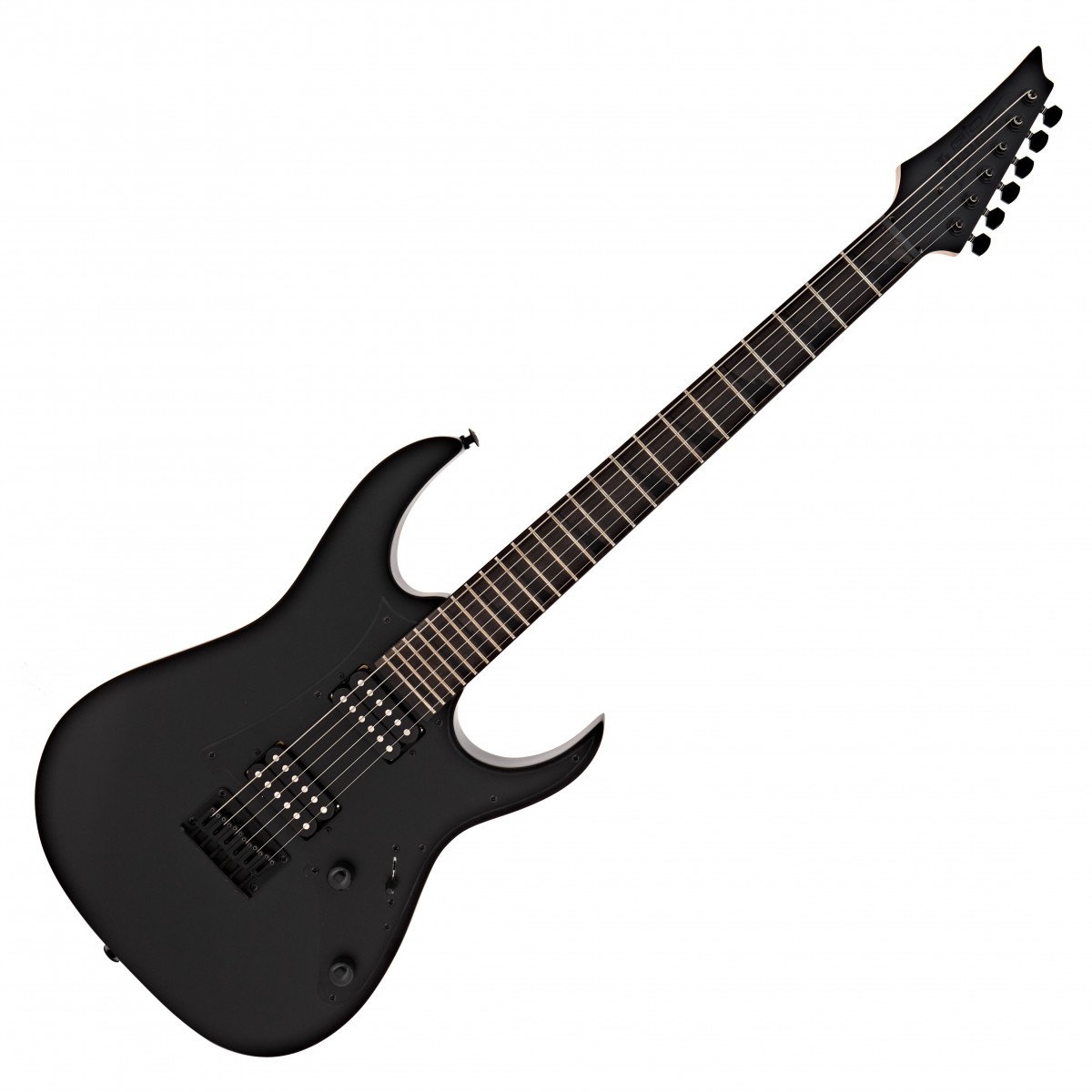 En bild på Ibanez GRGR131EX GIO Stealth Black Flat | Utmärk dig med kvalitet. Ibanez GRGR131EX GIO erbjuder en prisvärd gitarr som fortfarande genomgår samma inspektion och behandling som Ibanez signaturmodeller. Samtidigt som varumärkets distinkta design och utmärkta ljud bibehålls är GIO-serien perfekt för musiker som letar efter äkta kvalitet på en tajtare budget.   Gitarrens lätta poppelkropp och den släta sofistikerade GRGR-lönnhalsen ger obegränsad spelbarhet vilket innebär att du fritt kan spela på greppbrädan efter behag. Infinity R humbuckers ger värme och artikulation; därtill ger de skärpa och ett omfattande dynamiskt omfång. Utöver att förbättra dina otroliga färdigheter är hajtandinläggen slående utsmyckningar och hjälper att spegla rockstjärnan inom dig.