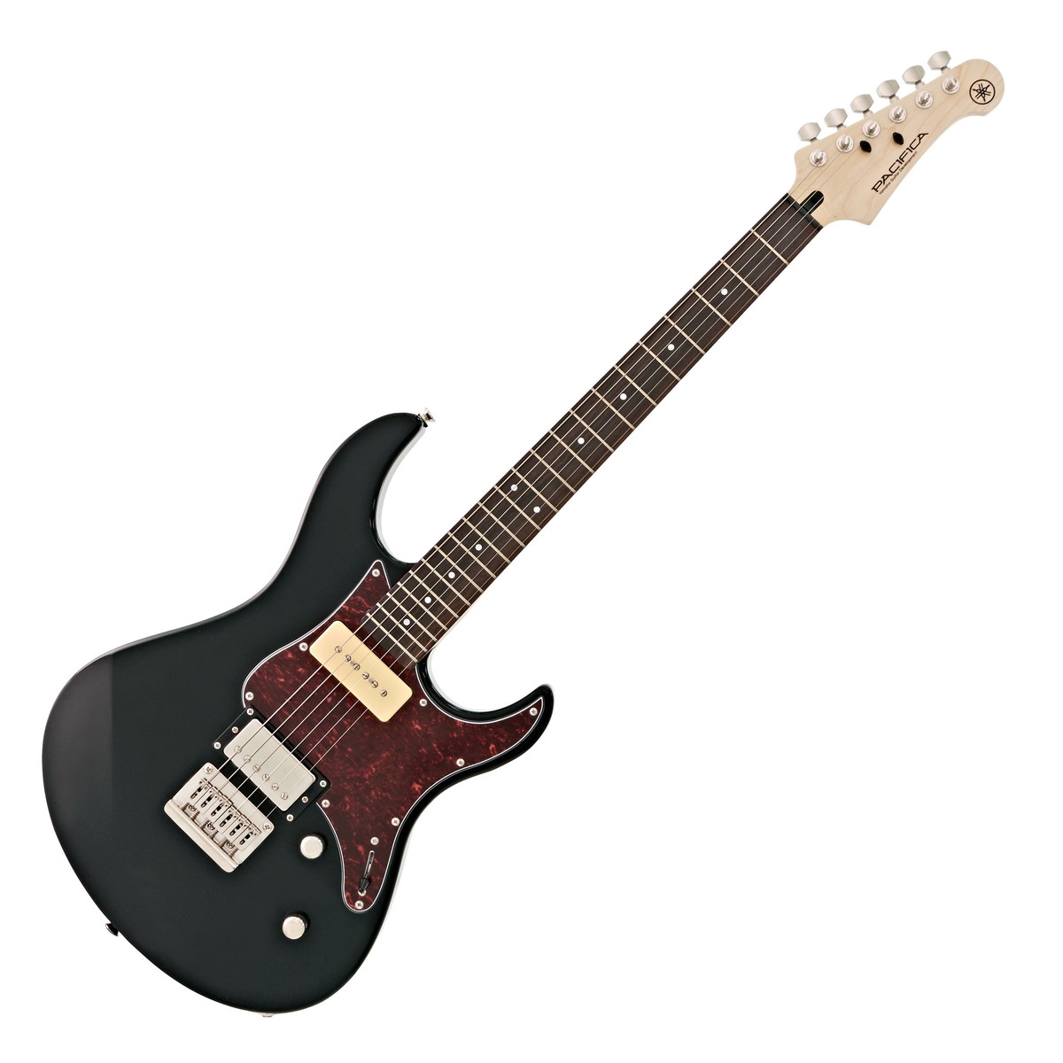 En bild på Yamaha Pacifica 311H Black | Yamaha Pacifica 311H ger utseendet känslan och mångsidigheten av Pacifica 611 modell inbyggd som standard Pacifica 311 gör riktig custom-shop vibb mer tillgänglig än någonsin. Special-skruvade pickups och high-grade hårdvara matchas med dess fasta tonträkonstruktion för att ge denna gitarr essensen av Pacifica-serien och levererar en kompromisslös prestanda.