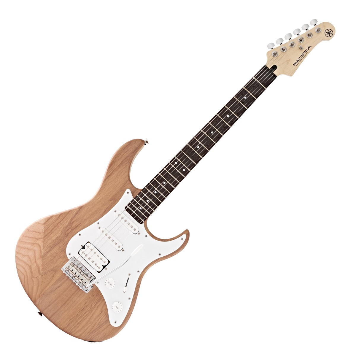 En bild på Yamaha Pacifica 112J Yellow Natural Satin | Brilljera i vilken genre som helst. Eftersom Yamaha Pacifica 112J är mångsidig i sin natur. Utrustad med en keramisk stall humbucker kan spelare sparka ut de heta rika kabeltonerna som definierade rocknroll-genren. Och i kombination med snäppet och bettet hos ett par enkelspoliga kommer dina ackord att sippra ut med mycket tydlighet och artikulation. Så oavsett om du släpper loss feta texturerade riff och twangiga cleans - kommer Pacifica att blomstra oavsett din stil.  Det är dock inte bara ljudet. En snygg lönnhals ger en behaglig känsla i handflatan över hela skalans längd. Och det är silkeslen yta i rosenträ som gör att du enkelt kan växla mellan de mest komplexa formerna. Vill du ha lite extra känsla för de brännande solorna? Tja med en vintage tremolo-stall kan du utföra de djärvaste dive bombs eller helt enkelt ge dessa ackord lite glans. Kraften finns hos spelaren. Och så en uppsättning ton- och volymkontroller säkerställer att du har fullständig kontroll över ditt ljud. Din kreativa målarduk...