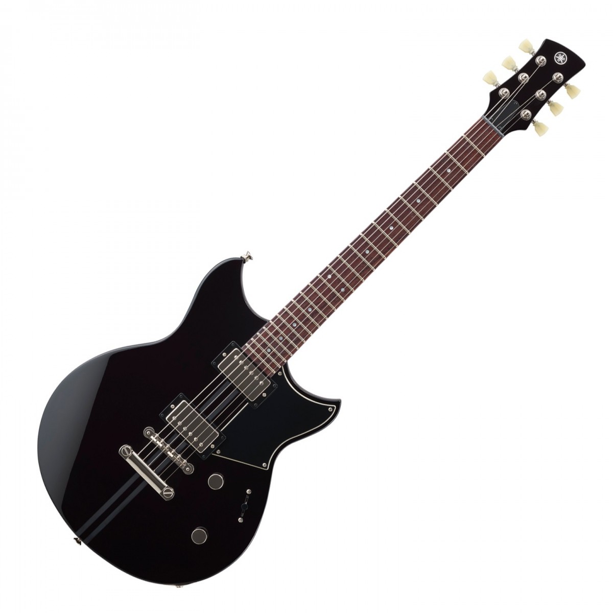 En bild på Yamaha Revstar Element RSE20 Black | Yamaha Revstar Element RSE20 återupplivar den racer-inspirerade modellen och förskönar den med en förtjusande kammarkropp i mahogny som ger ditt gitarrljud extra projektion och härlig akustik. Gitarren är utrustad med ett par VH3 humbucker och är perfekt förberedd för att fånga det fantastiska ljudet du är ute efter. Spelbarheten tas också i beaktande med en förtjusande greppbräda i rosenträ som ger en len yta att enkelt glida över och en tredelad mahognyhals som erbjuder komfort och kontroll.