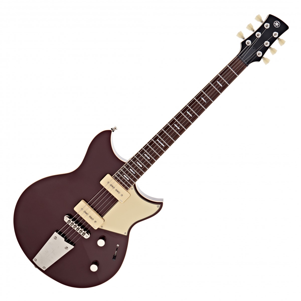En bild på Yamaha Revstar Standard RSS02T Hot Merlot | Yamaha Revstar Standard RSS02T kommer att ge full gas till ditt ljud. Denna elgitarr är konstnärligt komponerad och inspirerad av Yamahas motorcykelavdelning med en kammarkropp för att minska vikten och öka resonansen och spelbarheten. Precis som de snabba racerbilarna som påverkade Revstar designen har du en greppbräda i rosenträ för att accelerera dina riffs till otroliga hastigheter. Den är mjuk och underbar att röra vid och kommer att göra de mest komplexa solon till en lek att spela.   Revstar Standard ger dig ett klassiskt morrande ljud tack vare dubbla pickuper i P90-stil. De kommer att ge dig en palett av kraftigt varmt och klart ljud som är perfekt för klassisk rock och blues. Tillsammans med ett TOM-stall kommer du att njuta av orörd intonation över skalorna och en stensäker stämningsstabilitet. Vill du ha stil och substans så levererar Revstar båda i överflöd.