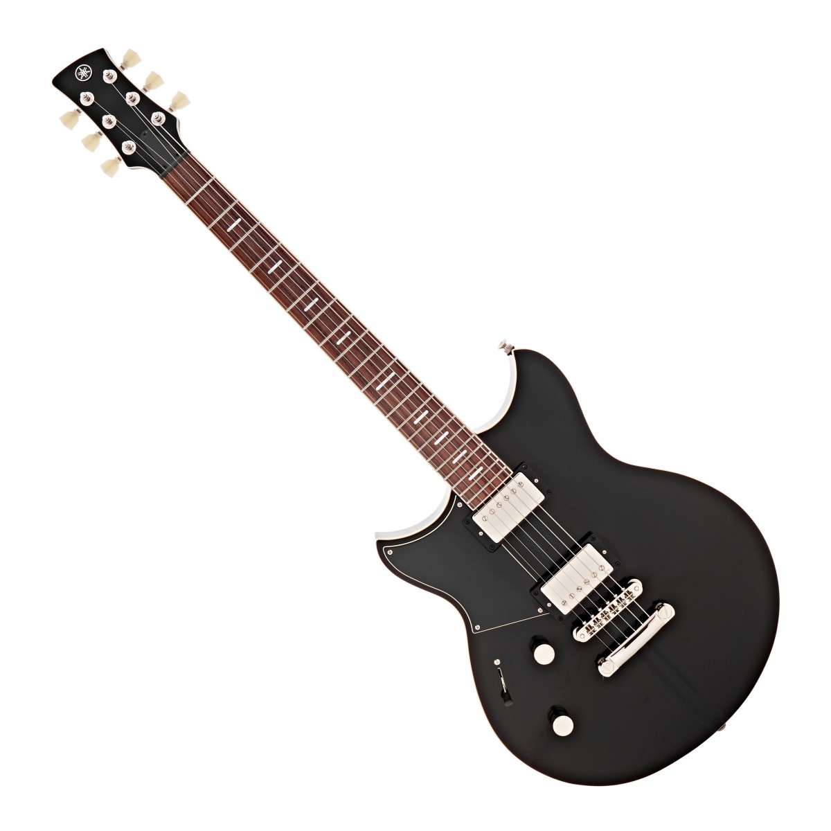 En bild på Yamaha Revstar Standard RSS20L Left Handed Black | Yamaha Revstar Standard RSS20 är den senaste modellen från Yamaha i deras nya Revstar serie. Årtionden av innovation och teknisk utveckling har bidragit till en gitarr som passar en rad spelförmågor och stilar. Med kraftfulla dubbla humbucker och en 5-vägs spakkontakt på kroppen kommer du att kunna utöva maximal tonkontroll så att du kan vara hur kreativ som helst med ditt ljud.   Designen på denna gitarr skapar en tidlös visuell estetik som både kan smälta in och sticka ut i perfekt harmoni. Det är en look som kombinerar stilrenhet med lite gammaldags rock n roll. Du kan enkelt glida över greppbrädan i rosenträ tack vare de rullade stålbanden och sidenmatta finish. Gitarrens kropp är tillverkad med omsorg och är byggd med en topp i lönn och en kammarkropp i mahogny vilket ger en rik tonprofil som kommer att belöna dig och hjälpa dig utvecklas under årens gång.