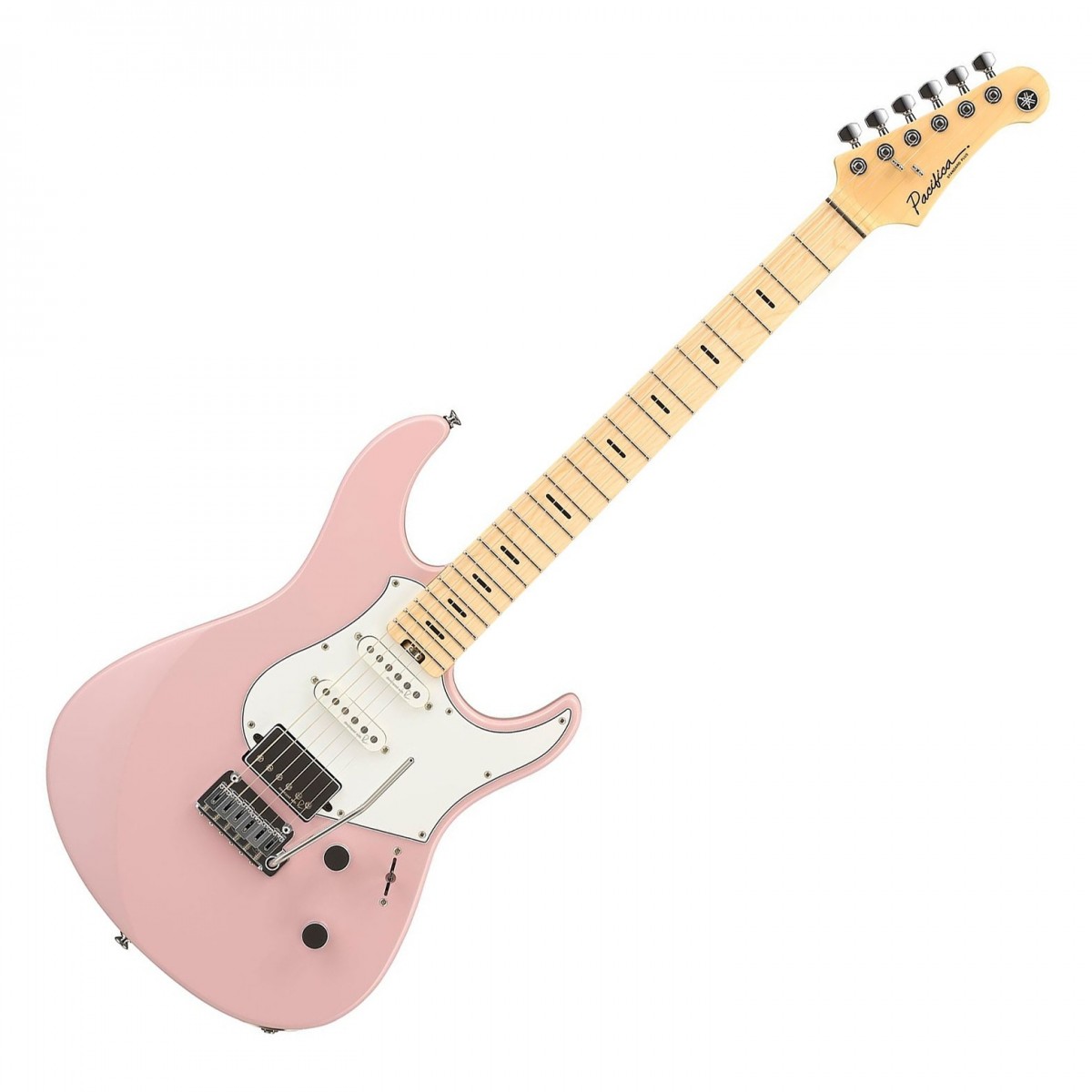En bild på Yamaha Pacifica Standard Plus MN Ash Pink | Yamaha Pacifica Standard Plus MN är en ny tolkning av flaggskeppsgitarren med förstklassiga detaljer som är utformade för att lyfta ditt framträdande. I samarbete med den berömde brittiske ljudteknikern Rupert Neve har Yamaha utvecklat helt nya branschledande pickuper exklusivt för Pacifica. Resultatet är en gitarr som fångar de fina nyanserna och dynamiken i ditt spel och levererar ett ljust och klingande toppregister kraftfulla mellanregister och robusta basregister. Den artikulerar enkelt olika musikstilar med anmärkningsvärd detaljrikedom och klarhet.  Förutom det exceptionella ljudet är Standard Plus utrustad med högkvalitativ hårdvara och material för att ge en förstklassig spelupplevelse. Kombinationen av en lätt alkropp och en slät lönngreppbräda garanterar enkel spelbarhet medan banden i rostfritt stål garanterar långvarig hållbarhet. För pålitlig prestanda kväll efter kväll har Standard Plus en Graphtech Tusq XL-Sadel och Gotoh låsande stämskruvar som maximerar sustain och bibehåller ultrastabil stämning. Pacifica Standard Plus levereras med en väska för skydd och portabilitet och är förberedd för alla inspelningar och framträdanden som du kan tänkas behöva live.