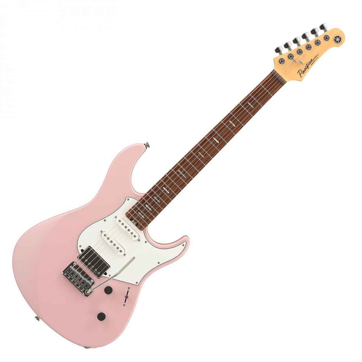 En bild på Yamaha Pacifica Standard Plus RW Ash Pink | Yamaha Pacifica Standard Plus RW är en ny tolkning av flaggskeppsgitarren med förstklassiga detaljer som är utformade för att lyfta ditt framträdande. I samarbete med den berömde brittiske ljudteknikern Rupert Neve har Yamaha utvecklat helt nya branschledande pickuper exklusivt för Pacifica. Resultatet är en gitarr som fångar de fina nyanserna och dynamiken i ditt spel och levererar ett ljust och klingande toppregister kraftfulla mellanregister och robusta basregister. Den artikulerar enkelt olika musikstilar med anmärkningsvärd detaljrikedom och klarhet.  Förutom det exceptionella ljudet är Standard Plus utrustad med högkvalitativ hårdvara och material för att ge en förstklassig spelupplevelse. Kombinationen av en lätt alkropp och en slät rosenträgreppbräda garanterar enkel spelbarhet medan banden i rostfritt stål garanterar långvarig hållbarhet. För pålitlig prestanda kväll efter kväll har Standard Plus en Graphtech Tusq XL-Sadel och Gotoh låsande stämskruvar som maximerar sustain och bibehåller ultrastabil stämning. Pacifica Standard Plus levereras med en väska för skydd och portabilitet och är förberedd för alla inspelningar och framträdanden som du kan tänkas behöva live.