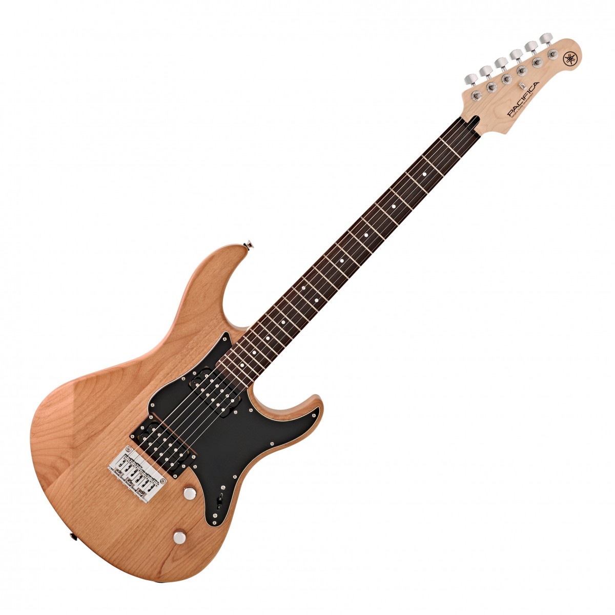 En bild på Yamaha Pacifica 120H Yellow Natural Satin - Nästan Ny | Yamaha Pacifica 120H är din fint utformade biljett till roliga riffs och spännande toner. Lämplig för både nybörjare och erfarna spelare Yamaha är full av ljudpotential och inbjuder dig att ha kul att spela.  Ett par Alnico V humbuckers extraherar en varm fyllig ton från stråkarna en som har mångsidig uppsättning röster. Med en coil tap-funktion kan du byta från förstärkningsrik distorsion av tung rock till själfull blues på ett ögonblick. Greppbrädan i rosenträ gör greppet till en mjuk fröjd och du kommer att tycka att det är lätt att glida från grepp till grepp för komplexa melodier eller solon. Sammantaget erbjuder Pacifica 120H dig en fantastisk uppsättning ljud till ett lågt pris. Nästan Ny: Denna produkt kan ha öppnats för kvalitetskontroll returnerats av en kund eller renoverats. Annars fungerar produkten som ny. Detta är en fantastisk möjlighet att köpa en fullt fungerande produkt till nedsatt pris med en tre-års-garanti.