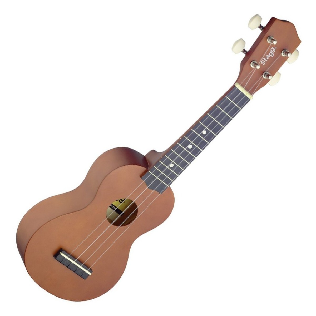 En bild på Stagg Soprano Ukulele Natural With Bag | Stagg Soprano Ukulele Natural With Bag blandar det bästa av överkomliga priser och kvalitetsdesign nybörjare kommer säkert att godkänna. Förvänta dig en söt definierad livlig ukulele-ton med en bekväm silkeslen känsla som kommer att hålla dig spela hela natten lång. Dessutom är denna söta lilla ukulele perfekt för att ta med till stranden campingturer eller ut med vänner tack vare den medföljande Stagg väskaen. Det håller din uke skyddad från repor stänk och allmänna mindre skador. Det perfekta stället att börja din ukuleleresa är här.