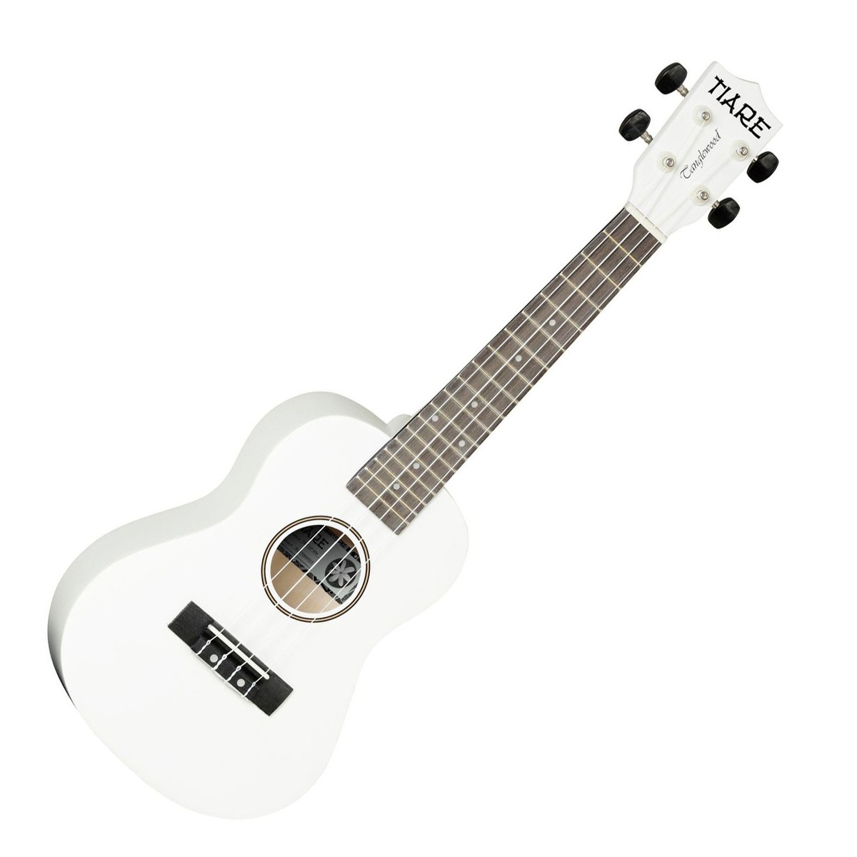 En bild på Tanglewood TWTCP Tiare Concert Size Ukulele White - Nearly New | Tanglewood TWTCP Tiare Konsert Storlek Ukulele är tillverkade med en lind topp rygg och sidor som ger ett varmt och fokuserat ljud. TWTCPs konsertstorlek erbjuder ett fylligare och djupare ljud än den klassiska sopranen. Den större storleken gör det hanterbart för nybörjare såväl som konserter. Kopplad med en okoume-hals som liknar lönn ger TWTCP Tiare Ukulele ljusa toner med bra hållbarhet. Slutligen är TWTCP komplett med en sofistikerad vit Sidenmatt finish.Nästan Ny: Denna produkt kan ha öppnats för kvalitetskontroll returnerats av en kund eller renoverats. Annars fungerar produkten som ny. Detta är en fantastisk möjlighet att köpa en fullt fungerande produkt till nedsatt pris med en tre-års-garanti.