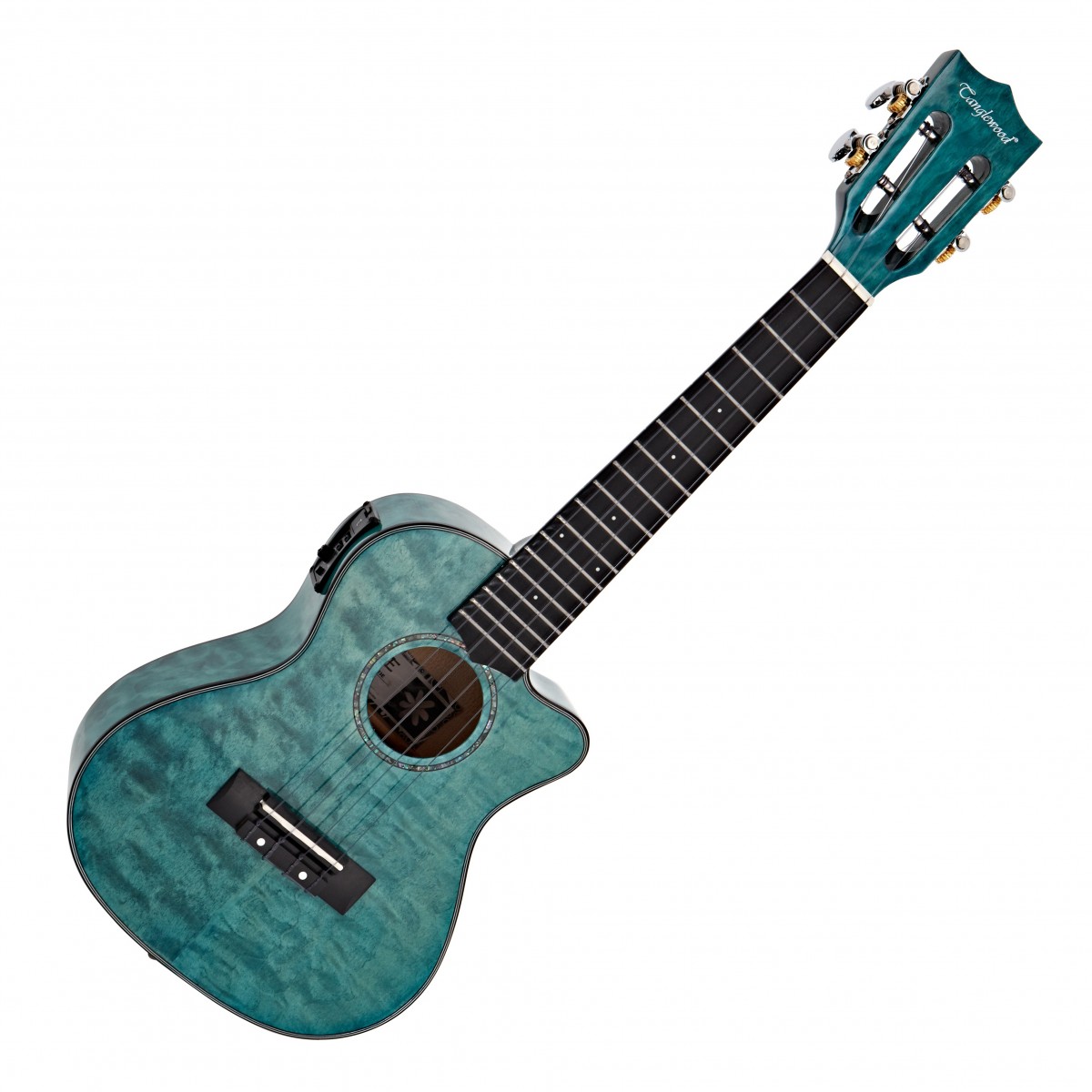 En bild på Tanglewood TWT 23 E Tiare Concert Electro Cutaway Ukulele - Nearly New | '' Vi är musiker först ''. Ett uttalande från Tanglewood som verkligen säger allt. Så naturligtvis är denna Tanglewood TWT23E Tiare Concert Electro Cutaway Ukulele inget undantag från deras passionerade mantra. Och det var verkligen utformat med dig musiker som högsta prioritet. Det erbjuder snabb spelbarhet med obegränsad tillgång till övre band medan dess spännande ton och överdådiga stil ger denna Tiare Ukulele kunglig närvaro - i alla miljöer. Men om det inte räcker kommer denna fullständiga skönhet också med sportigt lyxigt utseende vilket ger dig närvaro som helt enkelt föddes i rampljuset.