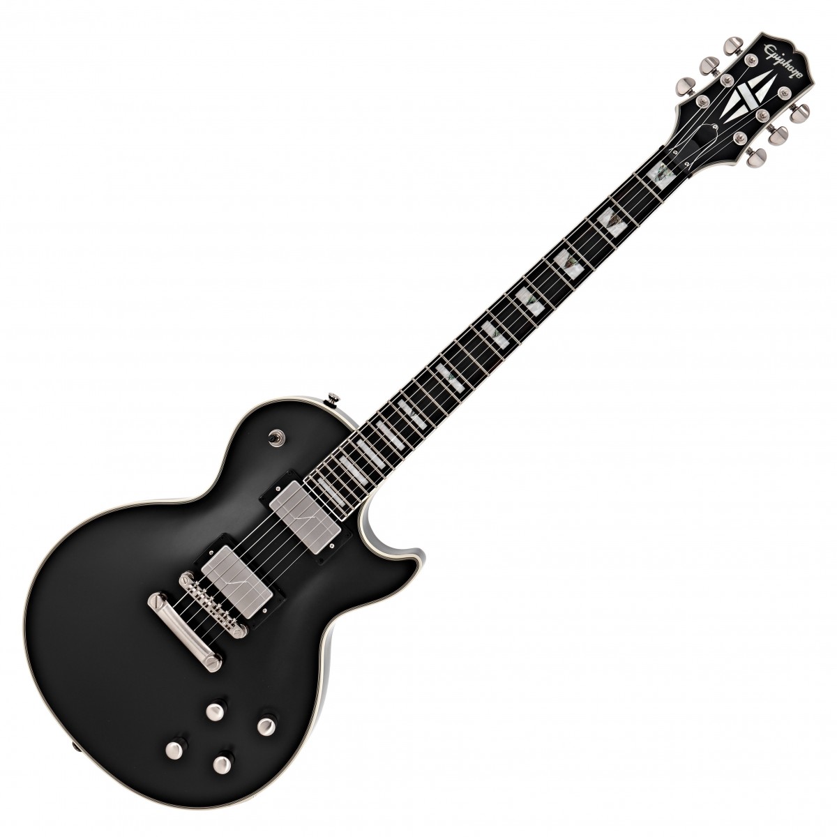 En bild på Epiphone Les Paul Prophecy Black Aged Gloss | Klassisk men ändå prisvärd. Vintage men ändå innovativt. Epiphone Les Paul Prophecy ger den ikoniska Les Paul gitarrformen i ett billigare Epiphone paket. Denna gitarr gör den lämplig för dagens gitarrister och låter dig utforska de underbara möjligheterna med fantastisk mångsidighet. Upplev tre spektakulära toner som kan skulpteras med precision; de specialanpassade Fishman Fluence mickarna erbjuder elektrifierande ljud medan kontrollerna och spoldelningen ber om din skickliga skräddarsy.   Det är inte bara de elektroniska funktionerna som utrustar Epiphone Les Paul Prophecy med underbart ljud dess konstruktion säkerställer att du har en underbar underström av resonans och djup. En sublim mahognykropp och hals i kombination med en elegant ebenholts innebär att du kan vara säker på att din musik kommer att spetsas med den allomfattande uppslukande känsla som skapar en riktigt spännande föreställning. Projicera varje ton med glittrande klarhet och spännande dynamik Epiphone Les Paul Prophecy kommer inte att göra dig besviken.