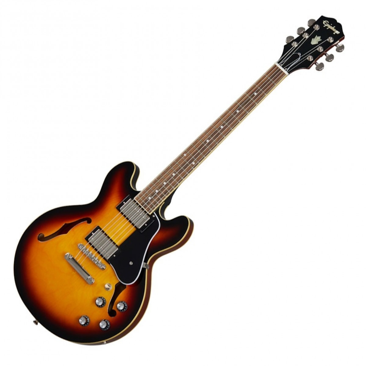 En bild på Epiphone ES-339 Vintage Sunburst | Som en sonisk juvel. Epiphone ES-339 tar dina riff till en ny dimension med sin klassiska charm och rungande ton. Epiphone Alnico Classic PRO humbuckers levererar en hög nivå vilket gör att dina riff låter tjocka och artikulerade samtidigt som de behåller den viktiga klarheten. Du kan också förvänta dig oändlig hållbarhet och en enastående resonans från den semi-ihåliga designen som hjälper solon att sjunga och ackord ringer ut med framträdande. Om en sak är säker är det att du inte kommer att kunna lägga ner den här gitarren när du har hört den.