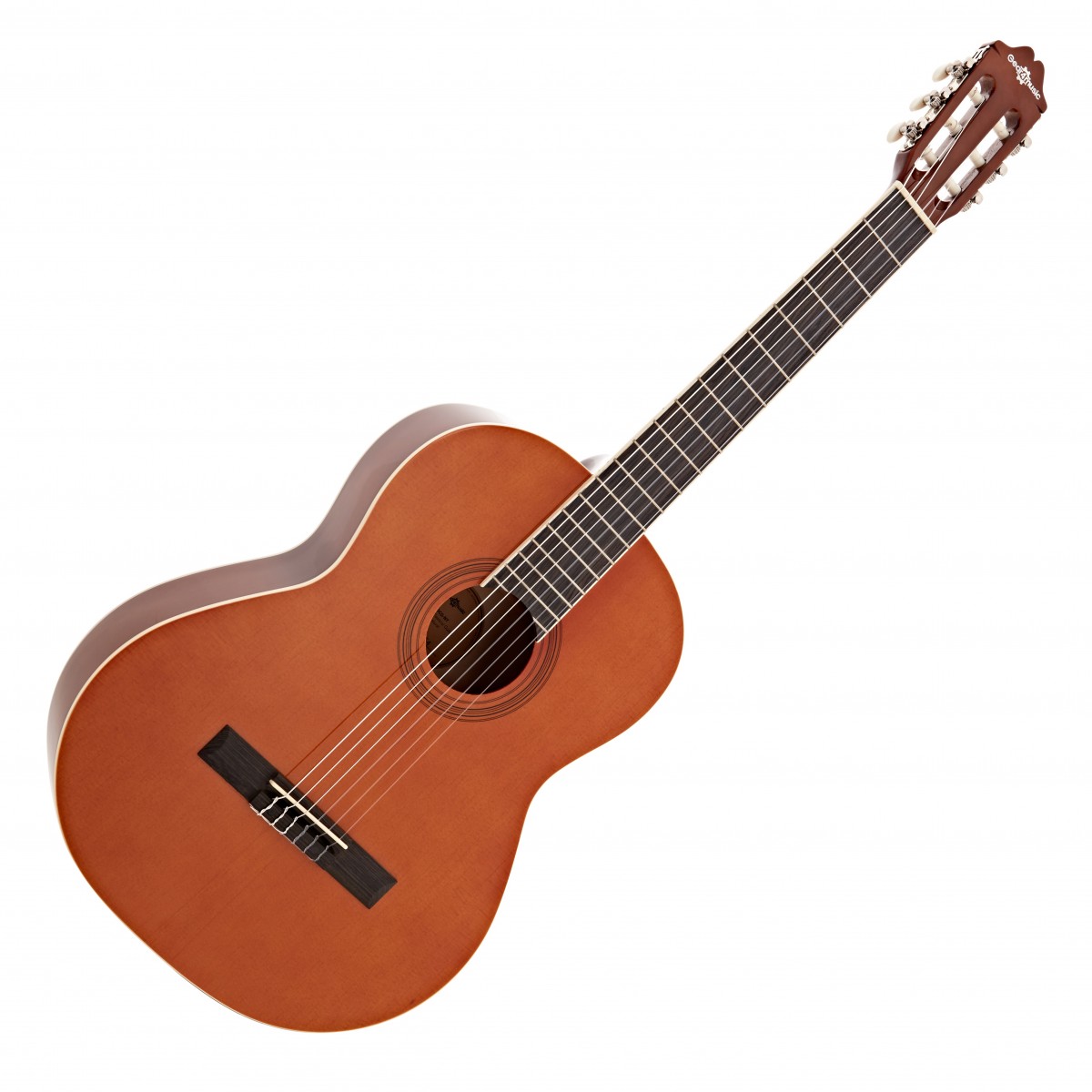 En bild på Deluxe Classical Guitar by Gear4music Natural | Deluxe Classical Guitar från Gear4music är idealisk för spelare som söker ett bekvämt traditionellt instrument. Dess full size ger en balanserad resonant ton medan nylonsträngar ger en mjuk känsla som är lätt för fingertopparna. Gitarren är byggd med en hållbar laminatkropp och är utformad för att klara regelbunden övning vilket gör den till ett bra val för både nybörjare och avancerade spelare.  Standardskalan gör det enkelt att komma åt alla Band vilket gör den perfekt för att lära sig ackord melodier och tekniker. Oavsett om du precis har börjat spela eller förfinar dina färdigheter ger den här klassiska gitarren en pålitlig och lättspelad upplevelse som hjälper dig att växa som musiker.